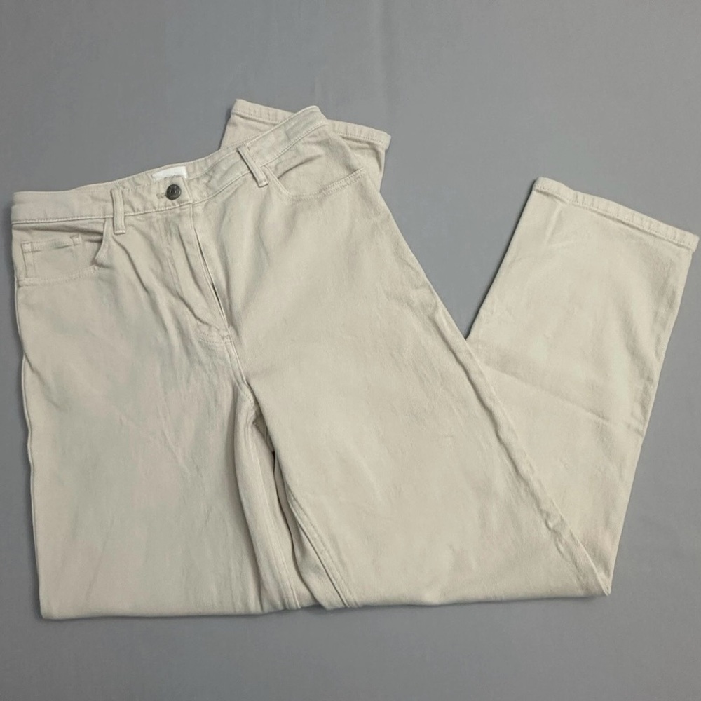 Wilfred Free Pants Womens 6 Ivory Straight Leg High Waist Jeans Denim 27x27.5